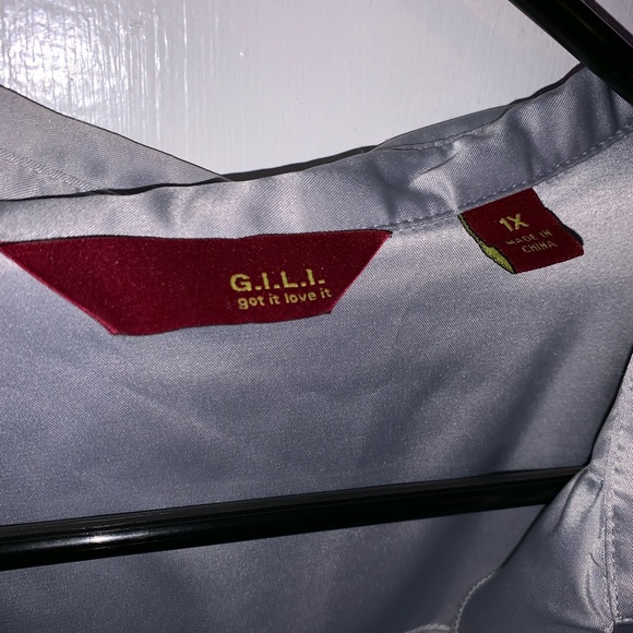 G.I.L.I. Tops Gili Plus Size Silk Blouse Poshmark